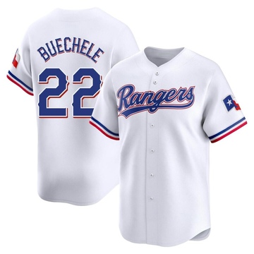 Steve Buechele Men's Limited Texas Rangers White Home Jersey