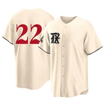 Steve Buechele Men's Replica Texas Rangers Cream 2023 City Connect Jersey
