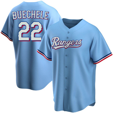 Steve Buechele Men's Replica Texas Rangers Light Blue Alternate Jersey