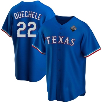 Steve Buechele Men's Replica Texas Rangers Royal Alternate 2023 World Series Jersey