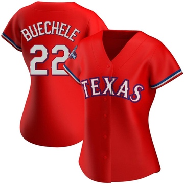 Steve Buechele Women's Authentic Texas Rangers Red Alternate 2023 World Series Champions Jersey