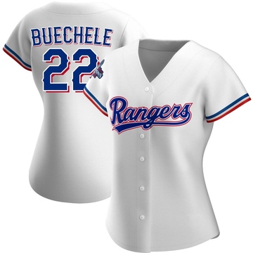 Steve Buechele Women's Replica Texas Rangers White Home 2023 World Series Champions Jersey